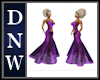 NW Purple Fishtail Gown