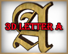 Gothic "A" 3D letter