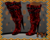 MH~RED PANT BOOTS
