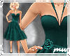 !50s Party Dress Green