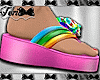 Rainbow Flower Sandals