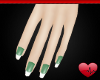 Mm Green French Nails