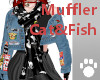 Muffler Cat&Fish