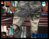 *SW* Skull Tan Jeans