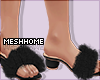 [MESH] Fur Low Heels