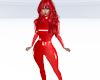 Lipstick Red Catsuit