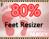 !N %80 Female Feet Scale