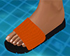 Orange Knit Sandals (F)