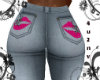 Pink Skull Jeans
