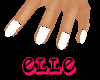 ~Elle~ White Nails