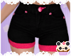 +Black&Pink cuffed short