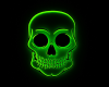 Green Skull Lamp