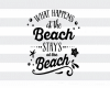Stay at th Beach Sign