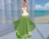 Cream Lime Gown