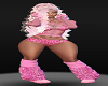 Pink Diva Cheetah Cat Print shorts n Top Female Avatar