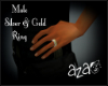 aza~ Silver & Gold Ring