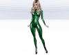Green Latex Catsuit