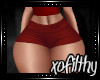 |xo| Chillin Shorty Red