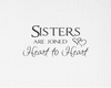 Sisters Quote Art Canvas