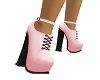 PINK BLACK BOOTIES