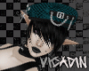 Y2K Teal Beret