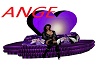 sofa  purple ange