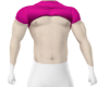 Pink Muscular Crop Top