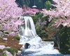 spring waterfall