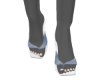 Muted Blue Sandal Heels