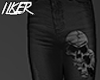 Skull Black JEANS ♛