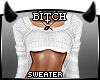 !B Sexy White Sweater