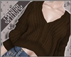 ⚓ | Crop Sweater Brown