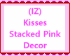 Kisses Stacked Pink Deco
