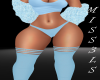 Panties x socks blue