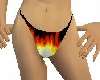 flaming bikini bottoms