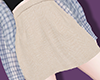 Solid color woolen skirt