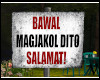 Pinoy Bawal Jakol Sign