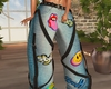 Baggy Strappy Jeans v3