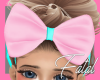 Pink/Teal Bow Headband