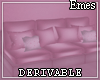 Pink Casual Couch Poses