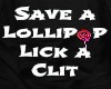 save a lollipop