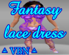 Fantasy lace dress purpl