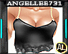 CHAINED BLACK SATIN CAMI