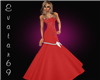 Red bridemaid dress