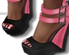 Black and Pink Wedge