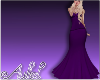 A.Elegent Purple Gown