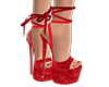 Red Velvet heels
