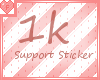 Fork Support Sticker; 1k