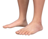 realistic feet - kaki