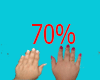 Any Hand Size,/ 70%